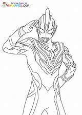 Ultraman Coloring Pages 2025 sketch template