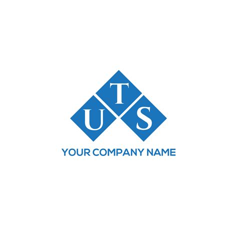 UTS letter logo design on white background. UTS creative initials ...