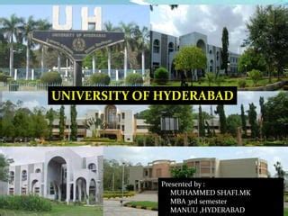 Hyderabad Central University- HCU | PPT