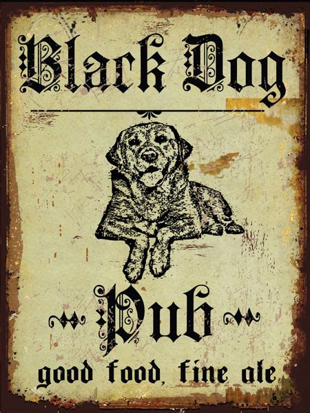 Black Dog Pub | Original Metal Sign Company