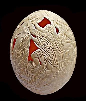 Curious, Funny Photos / Pictures: Egg art carving - 24 Pics