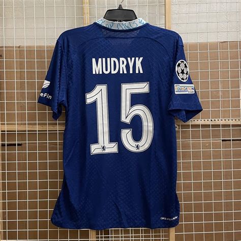 22/23 Chelsea FC Mykhailo Mudryk Ukraine 15 Home... - Depop