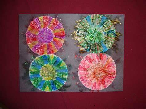 4th of July Fireworks Picture Craft 2 | Preschool Crafts for Kids