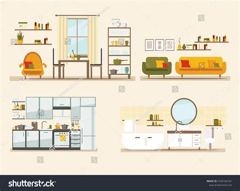 64,171 Kitchen room Stock Vectors, Images & Vector Art | Shutterstock