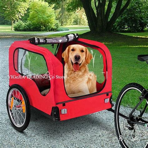 Pet Bicycle Trailer For Dogs and Cats, Dog Bike Trailer Stroller, Dog ...