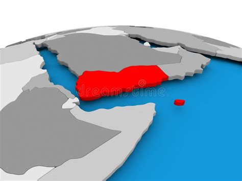 Yemen Political Map stock vector. Illustration of mandeb - 103386216