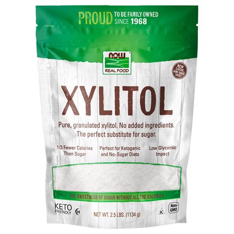 NOW Real Food Xylitol Natural Sweetener - Shop Sugar substitutes at H-E-B