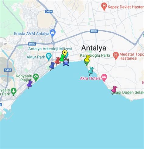 Antalya tourist map Tourist map, Antalya, Map