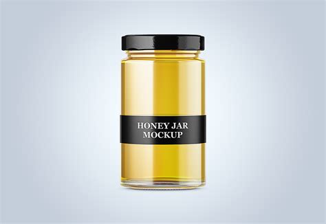 Free Pure Honey Jar Mockup — Free Mockup World