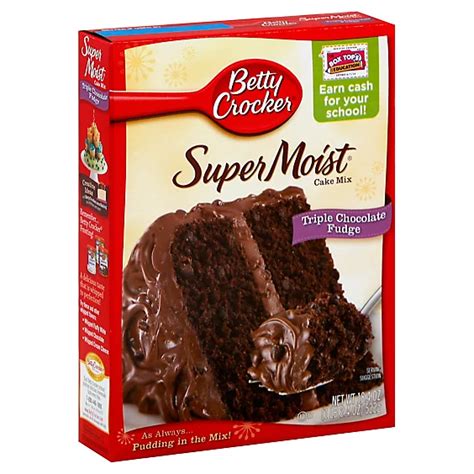 Betty Crocker Cake Mix Super Moist Delights Triple Chocolate Fudge - 15.25 Oz - Randalls