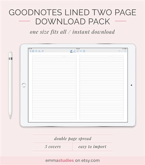 Goodnotes Handwriting Templates