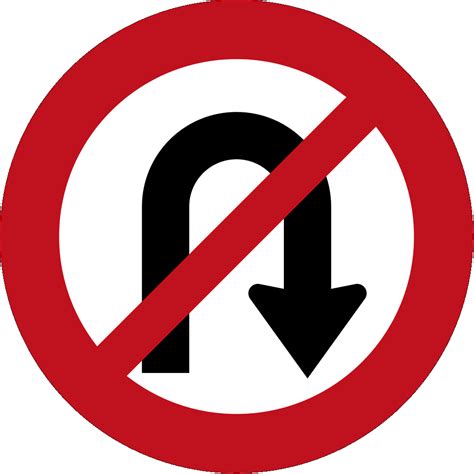 No u-turn clipart - Clipground