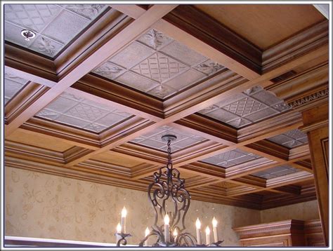 Simply Awesome Home Depot Ceiling Tiles Design Ideas | Coffered ceiling, Wood beam ceiling ...