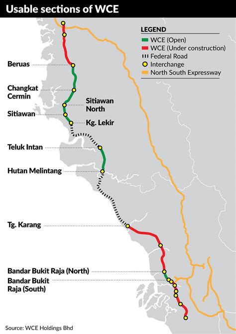 west coast expressway route map - Gavin Cameron