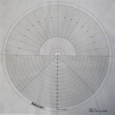 Mitutoyo Optical Comparator Overlay Charts