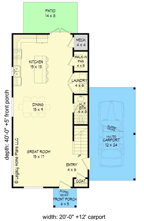 Modern Industrial-style House Plan with Carport - 680014VR | Architectural Designs - House Plans