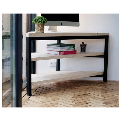 Japandi Corner TV Stand // Home Office Furniture Natural - Etsy | Home office furniture ...