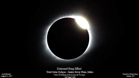Diamond Ring effect visible during the 2017 Total Solar Eclipse - Sky ...