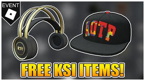 [FREE ITEMS] How to get KSI - GOLDEN HEADPHONES and KSI - AOTP HAT! (KSI EVENT) [ROBLOX] - YouTube