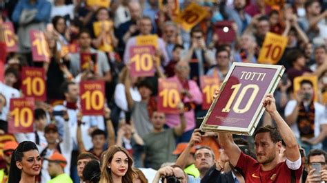 Francesco Totti in numbers: Roma legend bids farewell | Football News ...