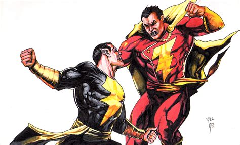 Black Adam & Captain Marvel Shazam - John A. Bowlby