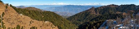 Himalaya, panoramic view of Indian Himalayas Stock Photo | Adobe Stock