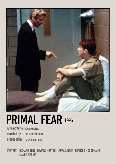 primal fear polaroid poster | Primal fear, Movie posters minimalist, Good movies