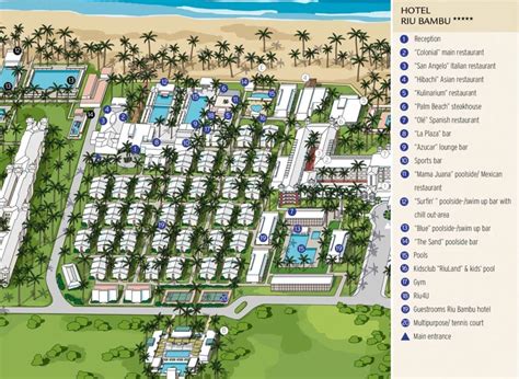 Resort Map | Riu Bambu | Punta Cana, D.R.