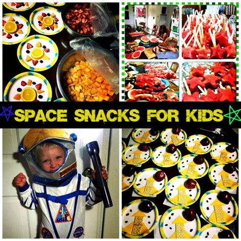 Healthy Space-Themed Snacks for Kids - Large Family Table