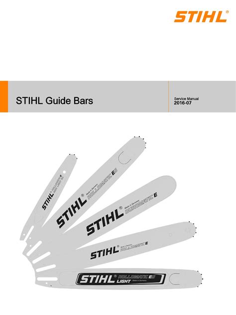 STIHL 2016-07 SERVICE MANUAL Pdf Download | ManualsLib