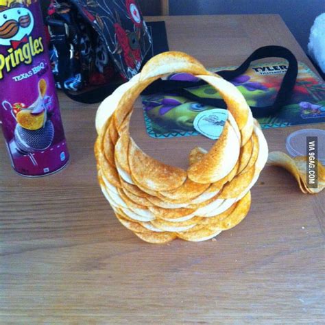 A Piece of Pringles art - 9GAG