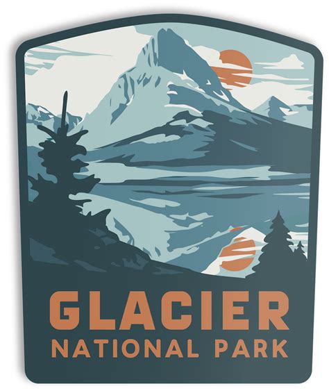 Glacier National Park Sticker – The Landmark Project