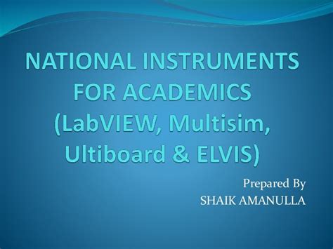 Multisim national instruments - plazaBeautiful