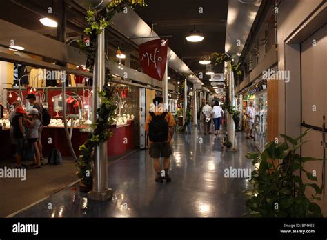 Inside Bonsecours Market hallway shops tourist Stock Photo - Alamy