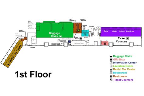 Airport Map - Baton Rouge Metropolitan Airport :: BTR | Fly Local