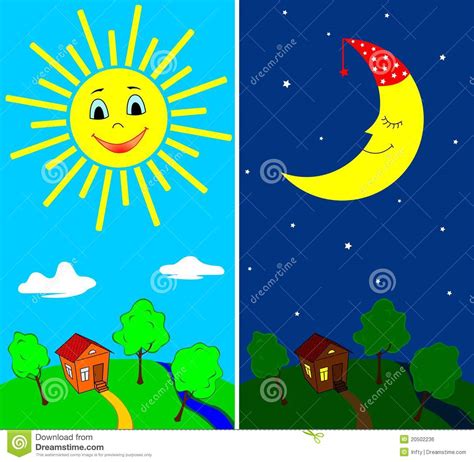 Day and night clipart - Clipground