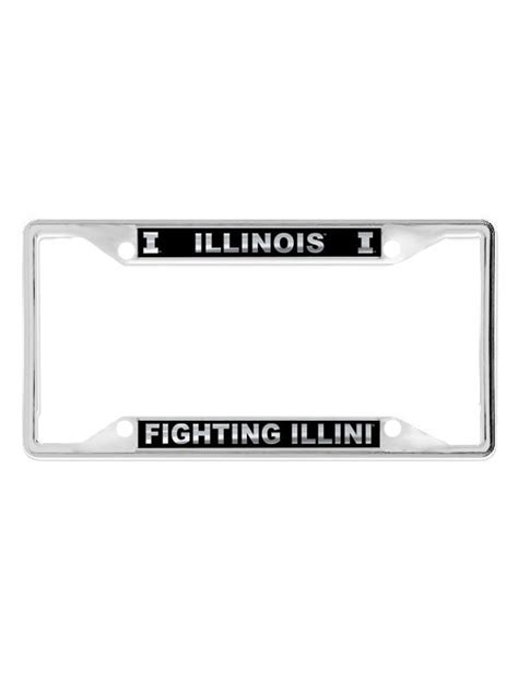 Illinois Blackout License Plate Frame | Illini Union Bookstore