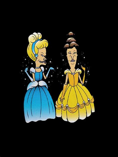 Beavis And Butthead Disney Princess Funny T-Shirt Digital Art by TP Art - Pixels