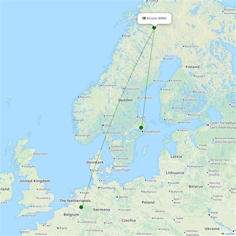 Kiruna destinations | 4 routes (2024) | Airport Information