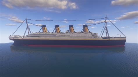 R.M.S. Titanic, 1:1 Scale (269 blocks/meters) : r/Minecraft