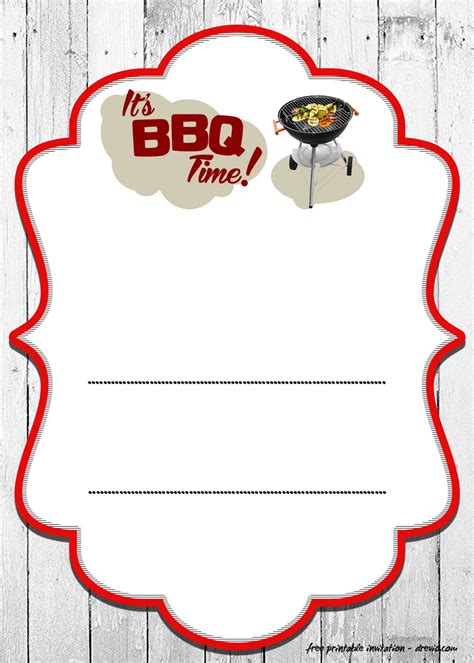 FREE Backyard BBQ Invitation Templates | DREVIO