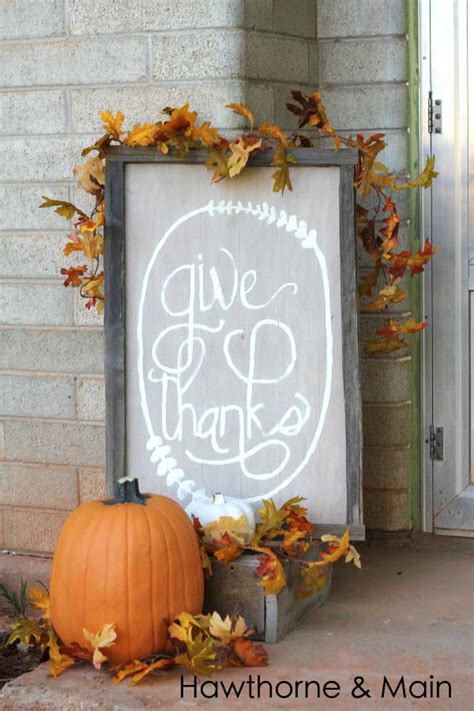 25 Heartwarming DIY Thanksgiving Signs That Will Beautify Your Home | Decor Home Ideas