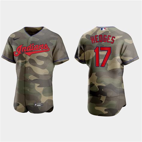 Austin Hedges Cleveland Indians 2021 National Armed Forces Day Jersey ...