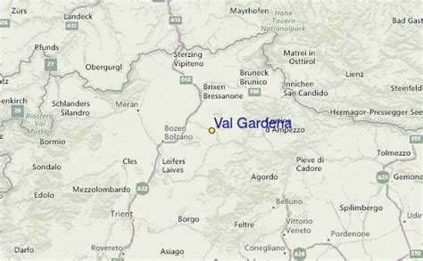 Val Gardena Italy Map - Tourist Map Of English