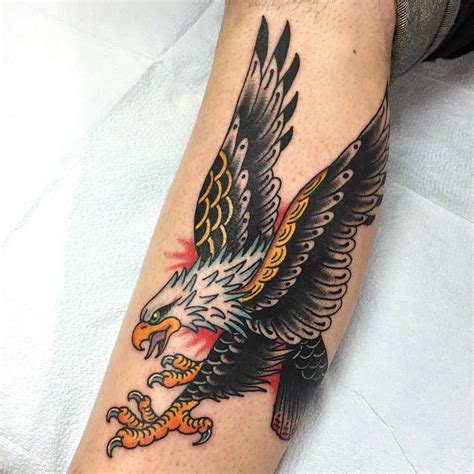 Marc Nava on Instagram: “Screamin' eagle on Randal” | Tradional tattoo, Traditional eagle tattoo ...