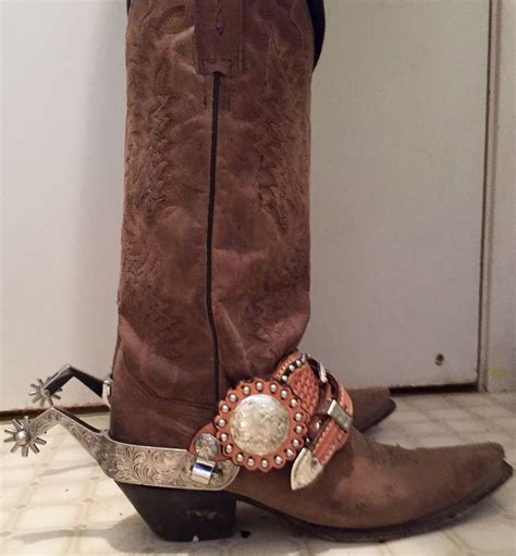 Vintage GARCIA Sterling Silver overlaid spurs | Western boots women, Cowboy spurs, Western boots