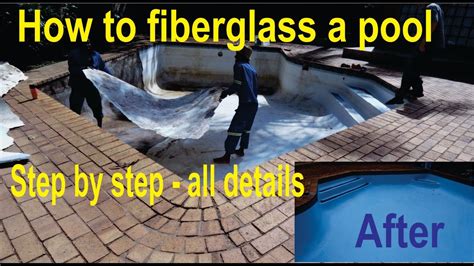 Diy Fiberglass Pool Resurfacing - 1 How To Repair And Refinish A Fiberglass Pool With Aquaguard ...