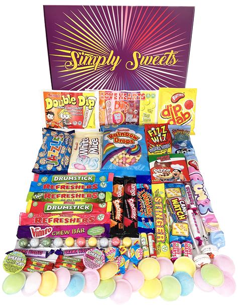 Buy Simply Sweets Super Retro Sweet Hamper Gift Box. Packed with The Best Retro Sweets. A ...