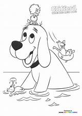 Clifford the Big Red Dog  Coloring Pages For Kids Free And Easy sketch template