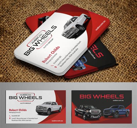 Bold, Masculine, Car Dealer Business Card Design for Morhaven Disability Services by Tilt ...